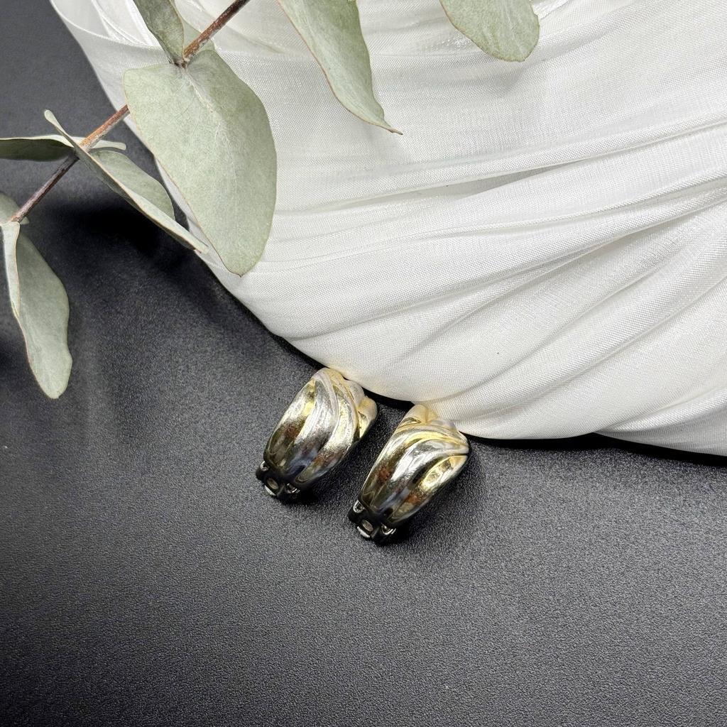 Винтажные клипсы «Скромная грация», 80-90е