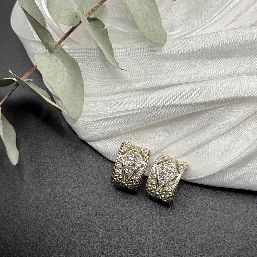 Винтажные клипсы «Хрустальная мелодия», 80-90е