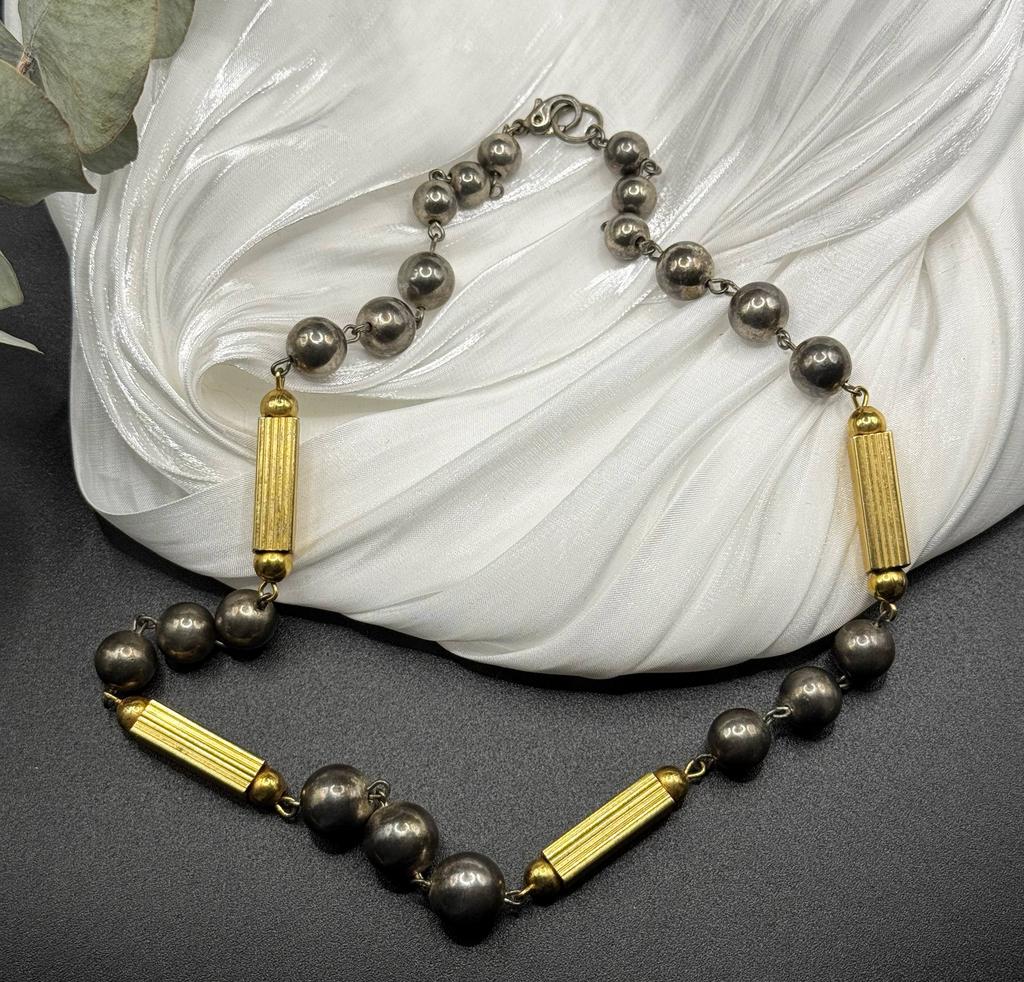 Винтажное колье-бусы «Вечерний свет» 80-90е