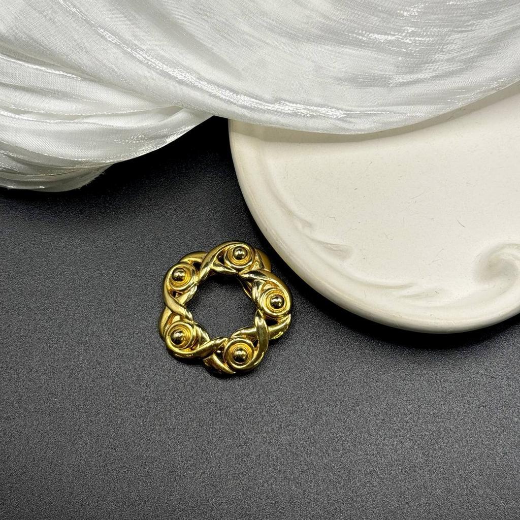 Винтажный зажим для шарфа « Five Blossoms» 80-90е