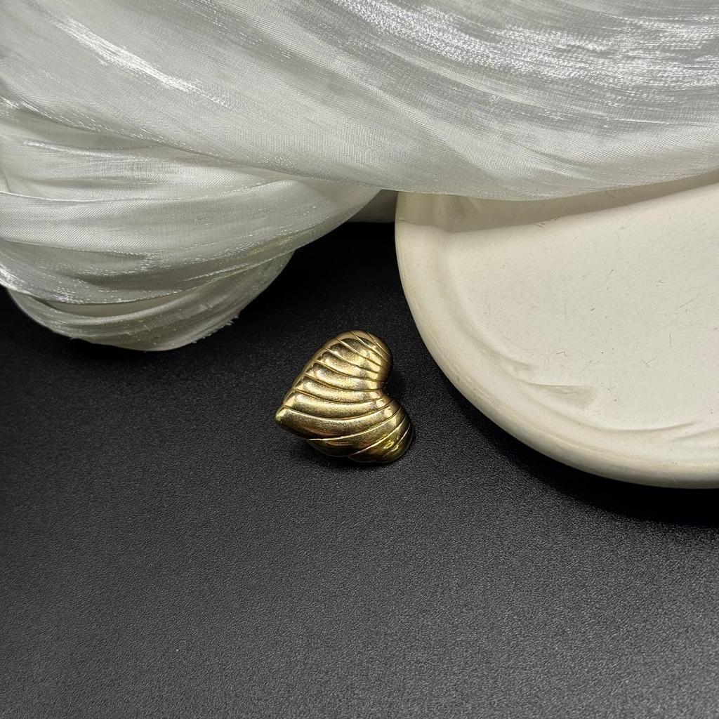 Винтажный зажим для шарфа «Heart on the scarf» 90е