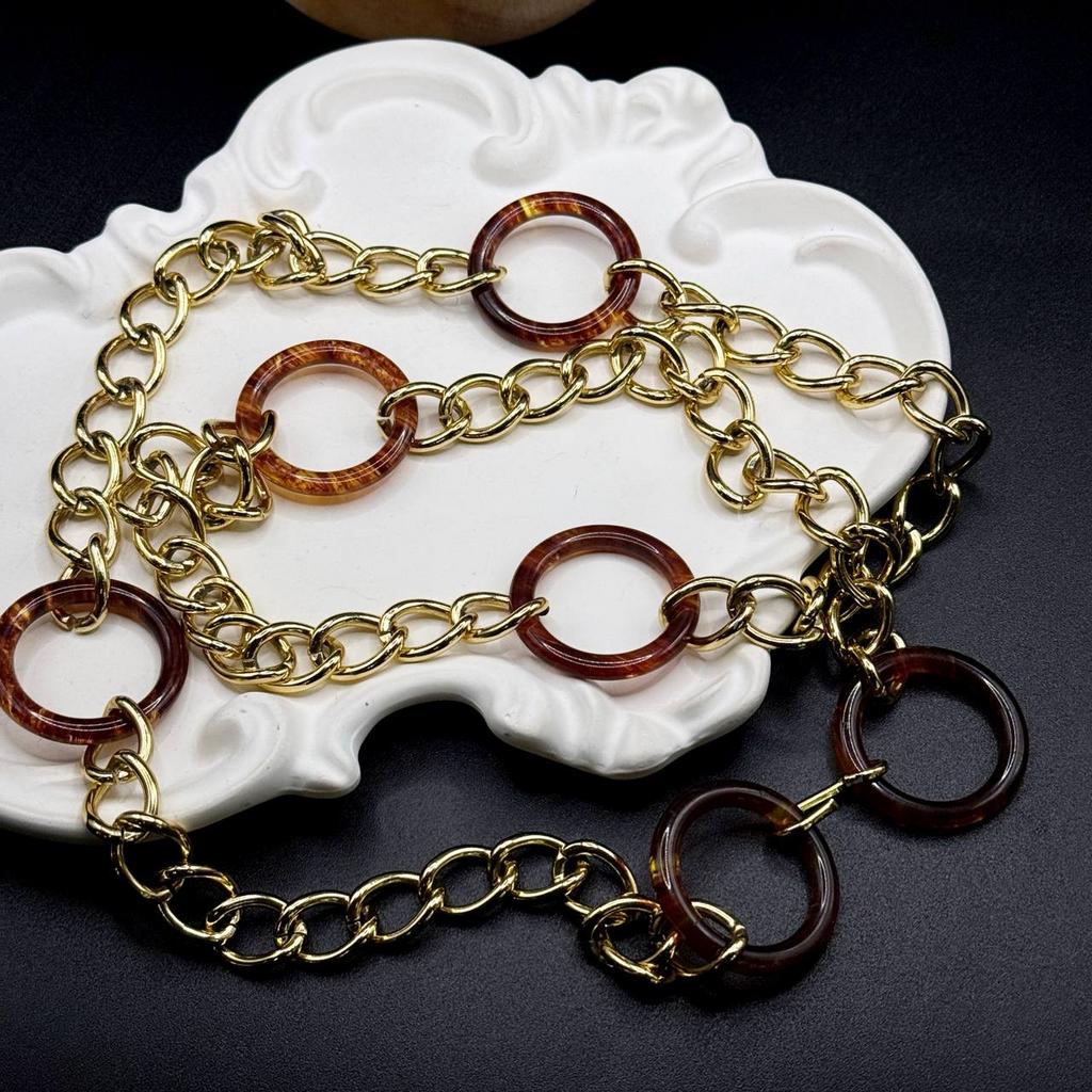 Винтажная колье-пояс «Bold and Warm» 90е