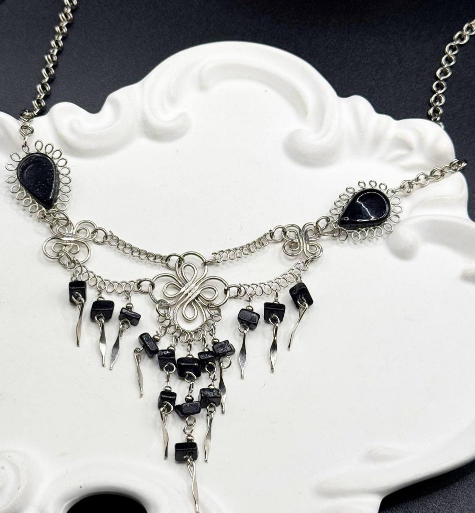 Винтажное колье «Полуночный шёпот» 90е