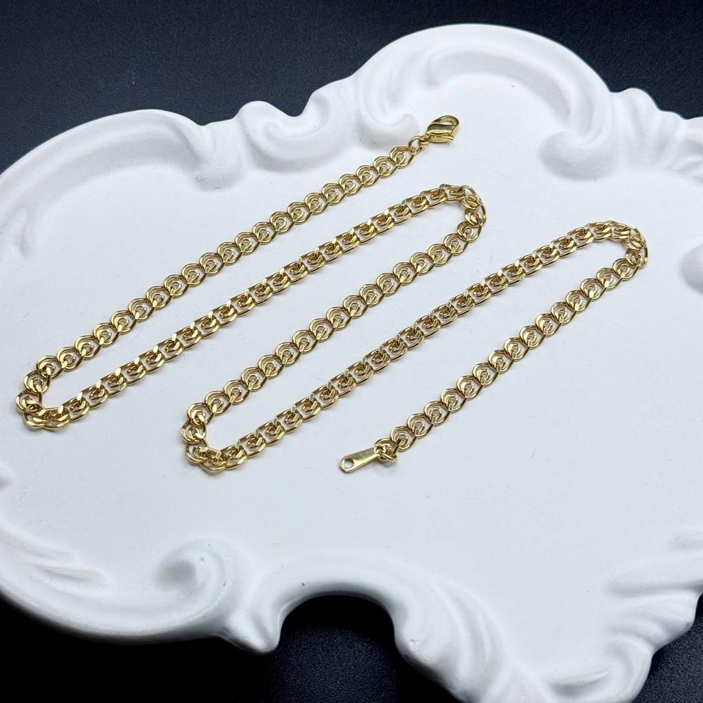 Винтажное колье – цепочка «Ажурный завиток» 80-90е