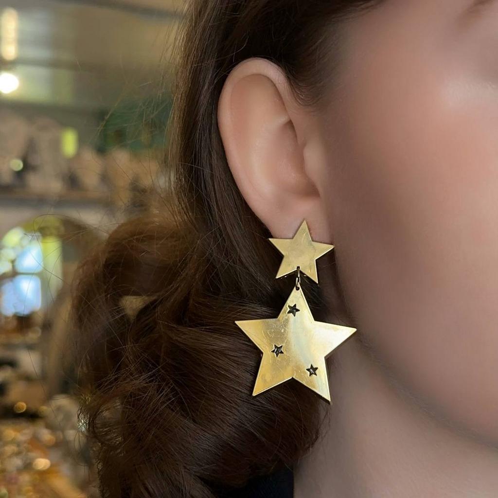 Винтажные клипсы «Светящие звездочки» Glimmers, 1992