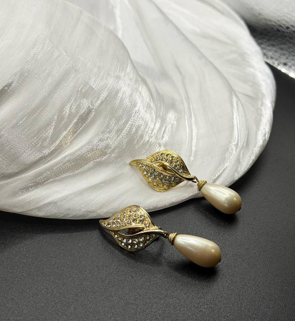 Винтажные клипсы «Благородная роскошь», США, 80-90е