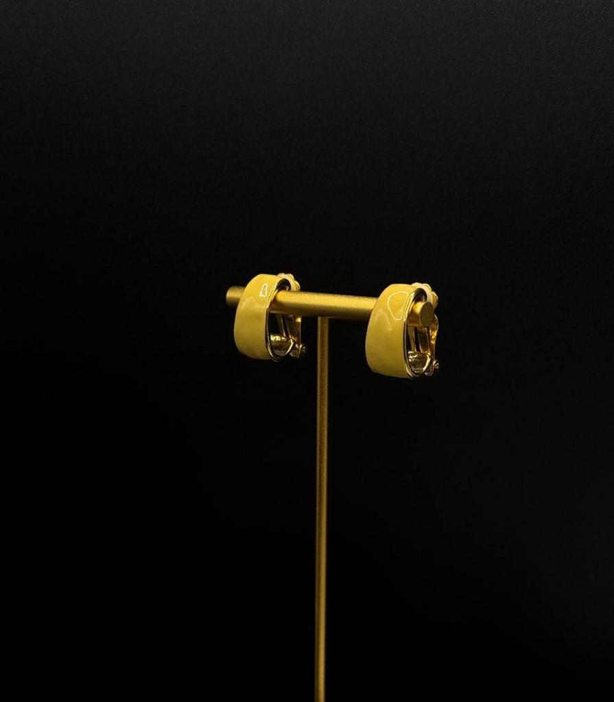 Винтажные клипсы «Нежный лимон», США, 80-90е