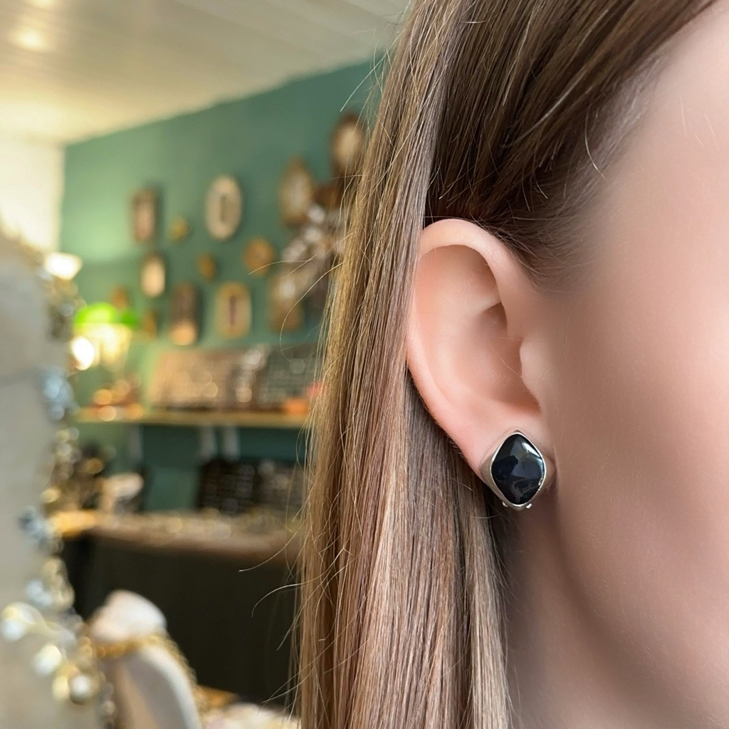 Винтажные клипсы «Отголосок ночи», США, 80-90е