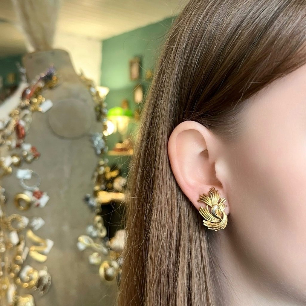 Винтажные клипсы “Wheat”, США, 80-90е