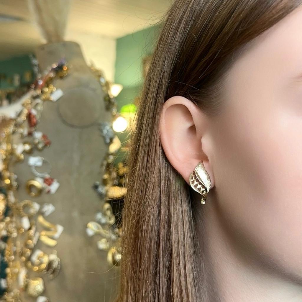 Винтажные клипсы «Винтажный блик», США, 80-90е