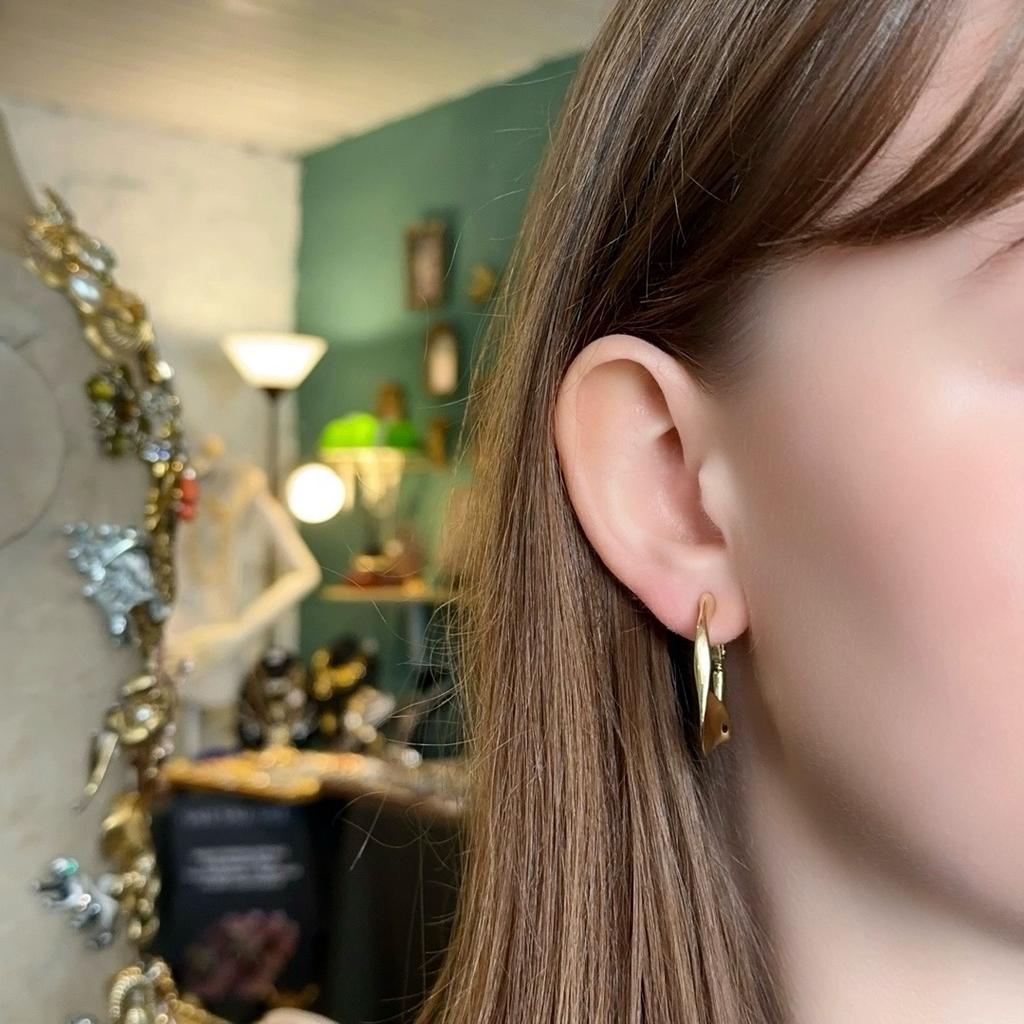 Винтажные клипсы “Silky metal”, США, 80-90е