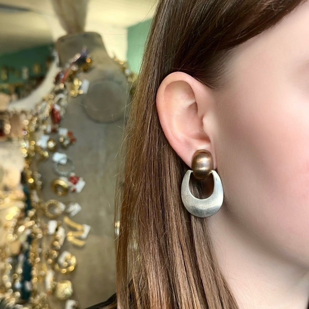 Винтажные клипсы “Matte perfection”, США, 80-90е