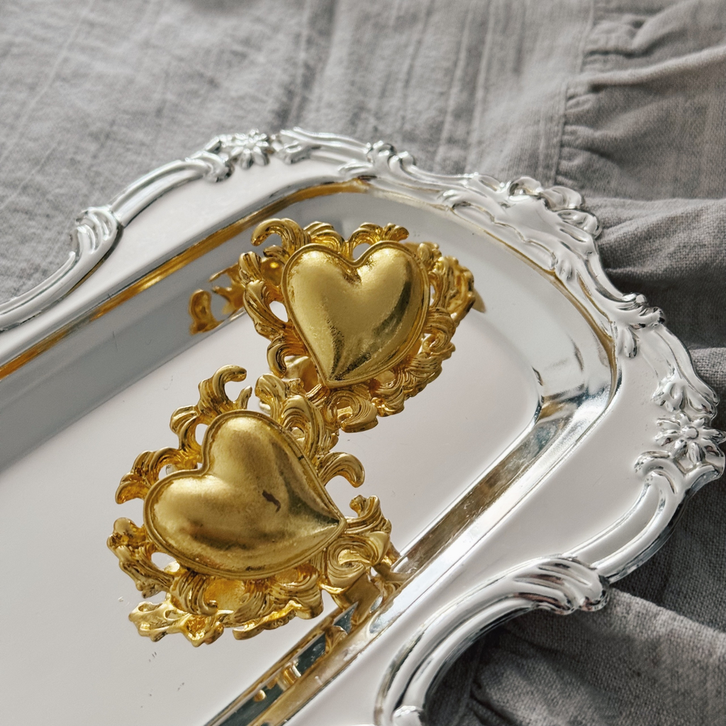 Серьги “Guilded hearts”