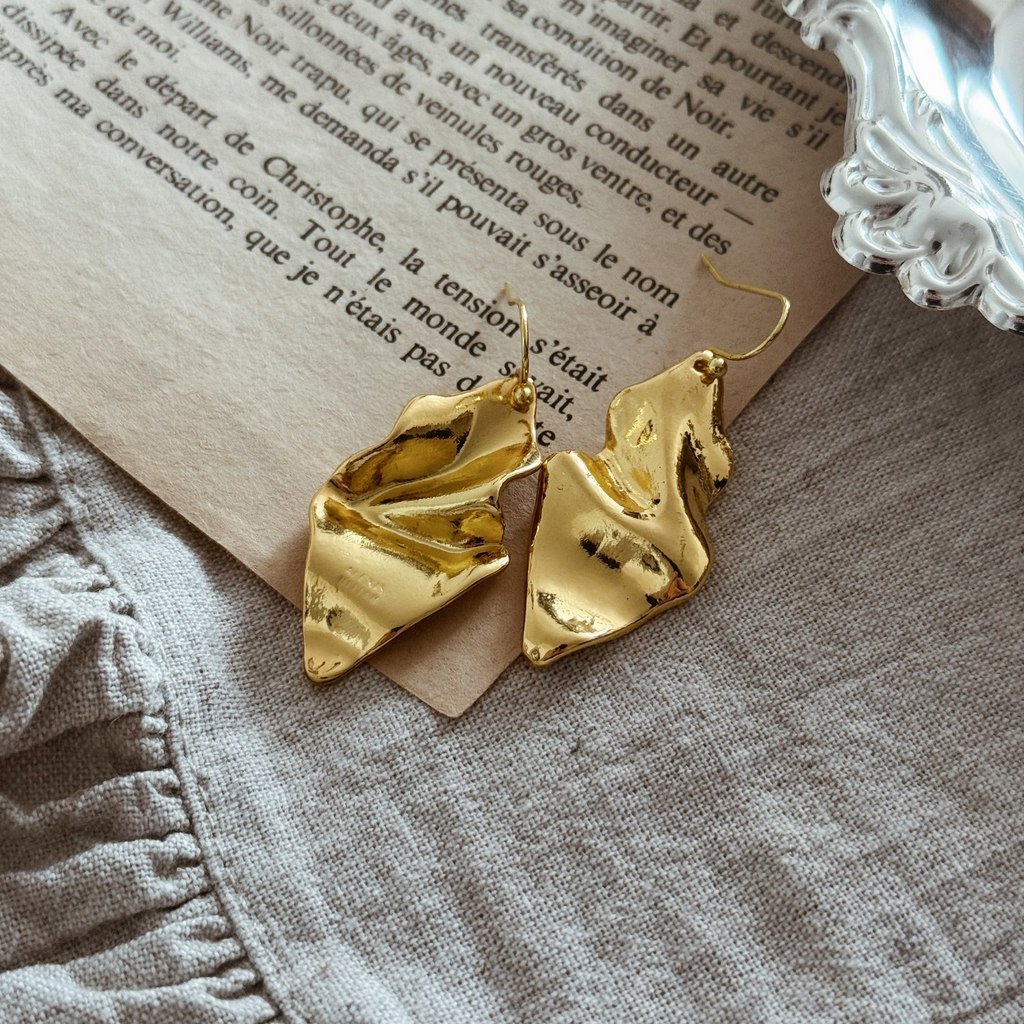 Серьги “Liquid metal”