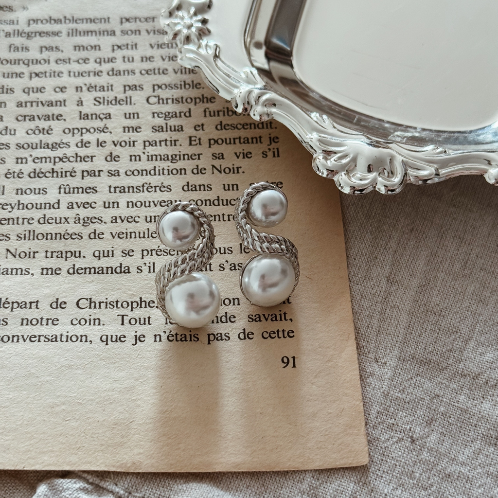 Серьги «Жемчужный орнамент»