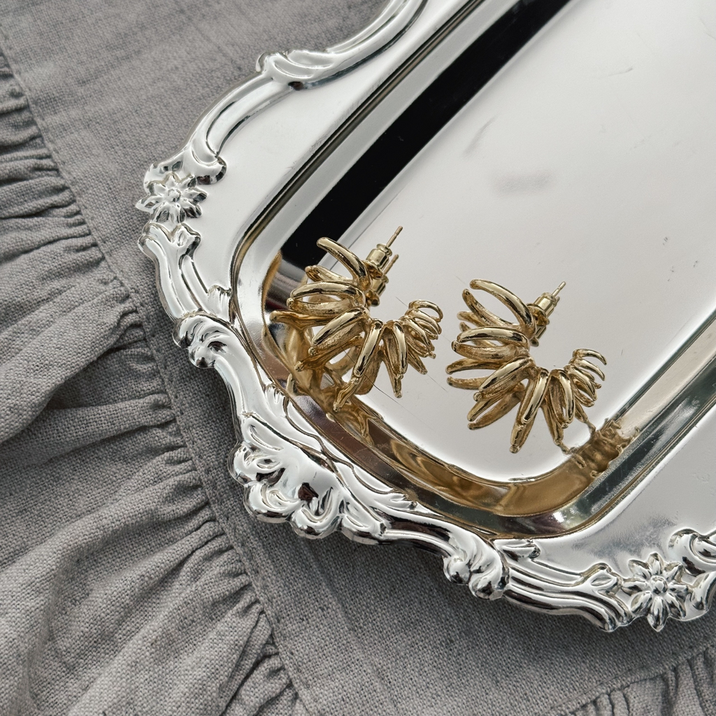 Серьги “Golden vertebrae”