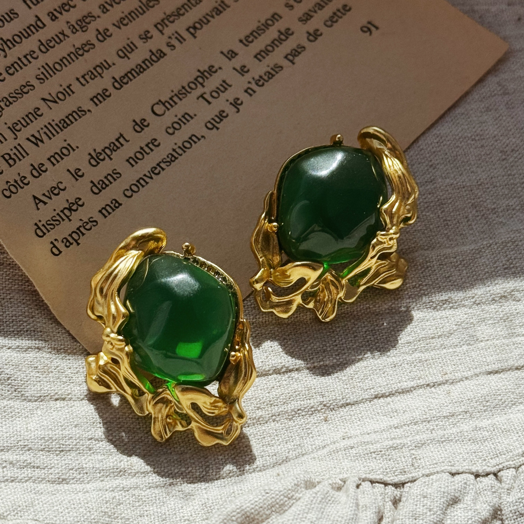 Серьги «Капля леса»