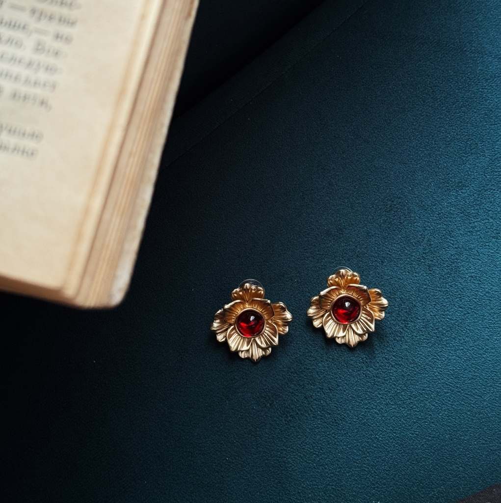 Серьги «Алое цветение»