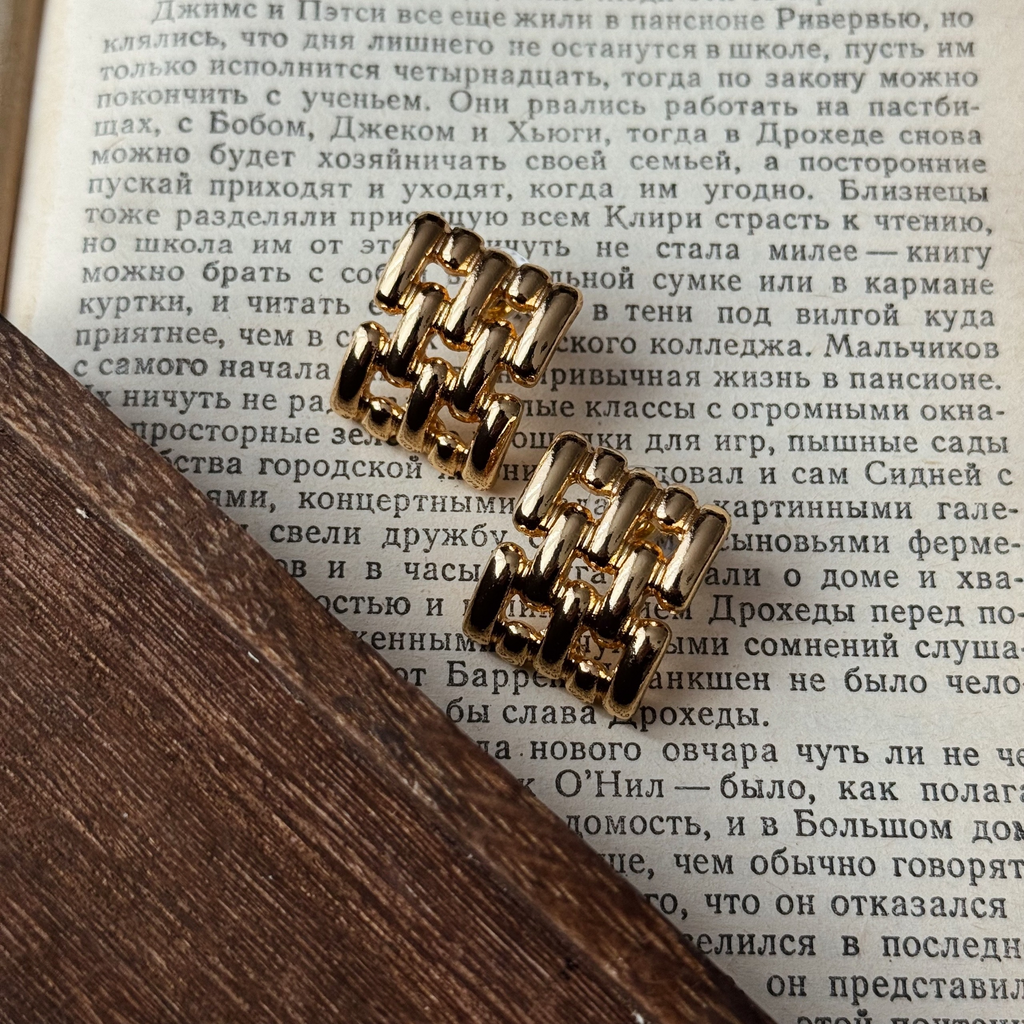 Серьги “Golden chains”