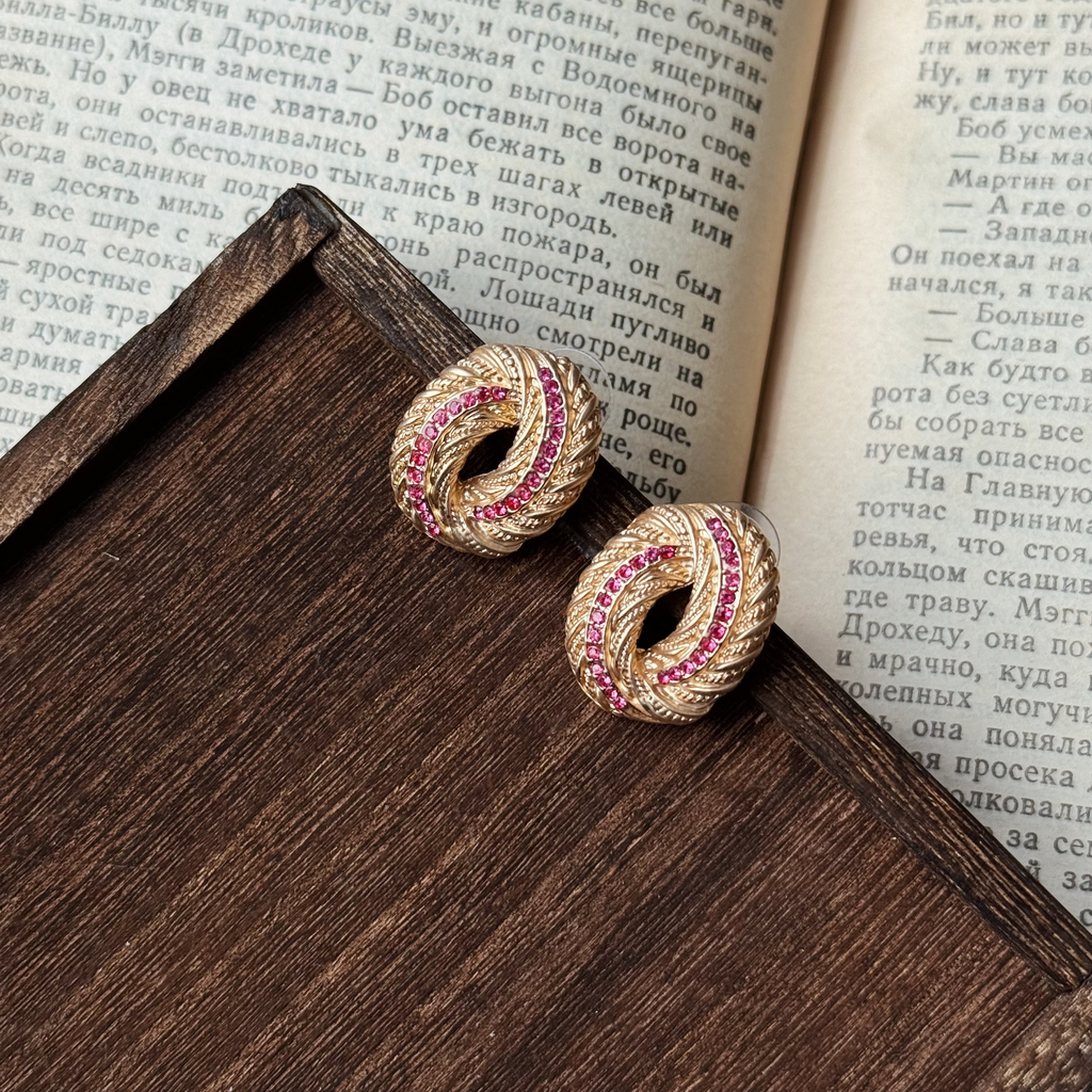Серьги “Ruby twist”