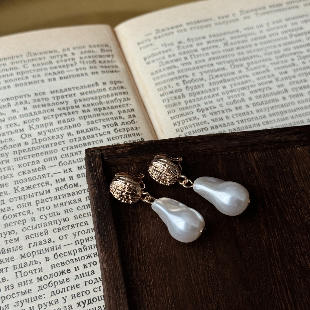 Клипсы “Teardrops of the sea”