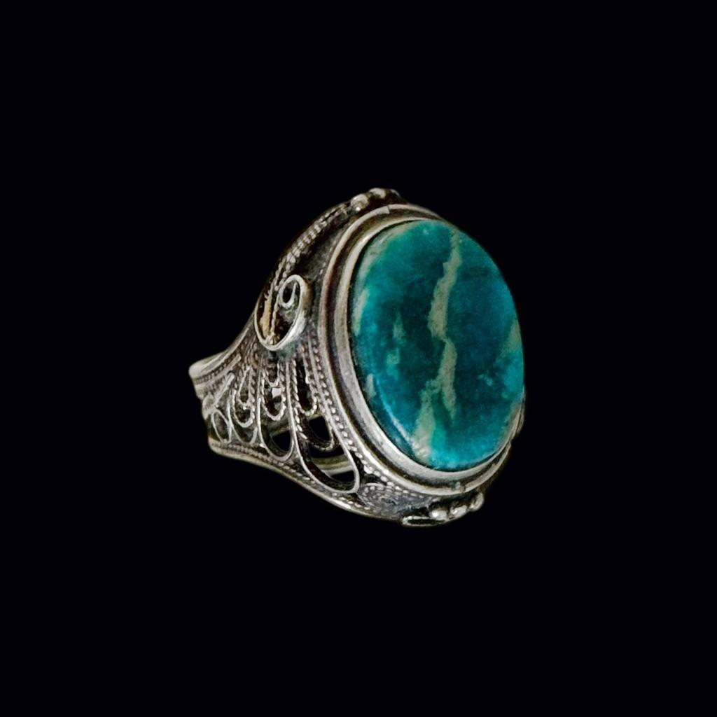 Винтажное кольцо „Плетение времени“, размер 19, Чехия 90е