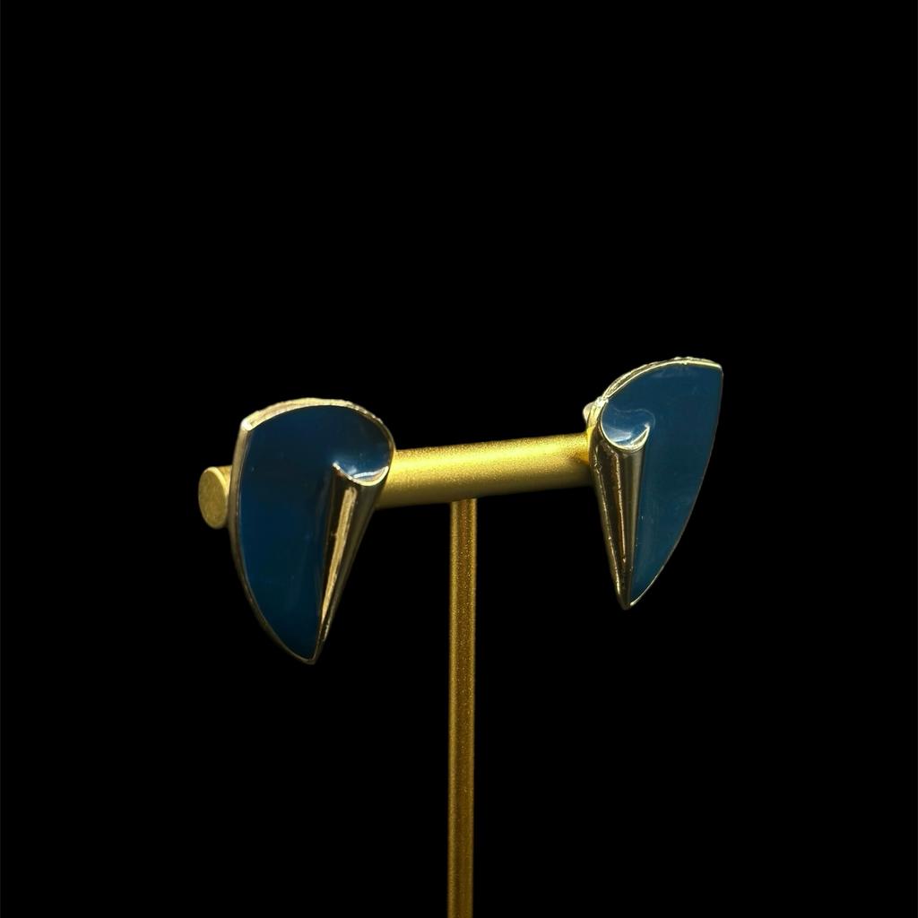 Винтажные серьги "Морская капля" США