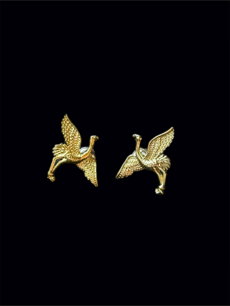 Серьги «Золотые птицы счастья»