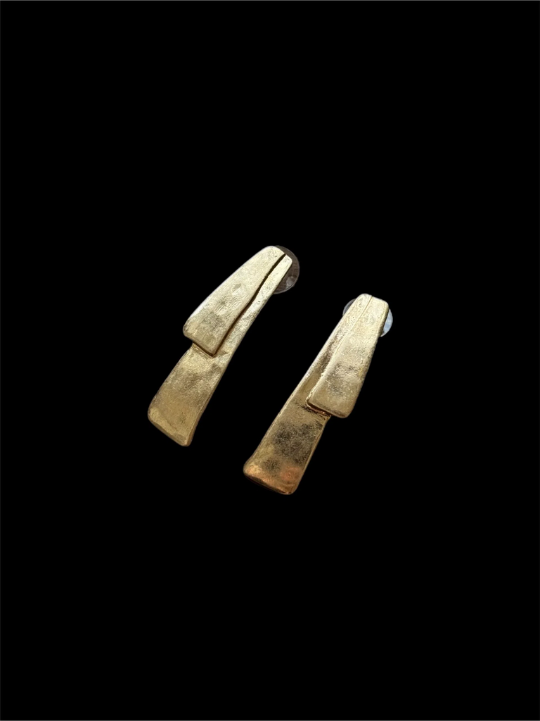 Серьги “Brassy stripes”