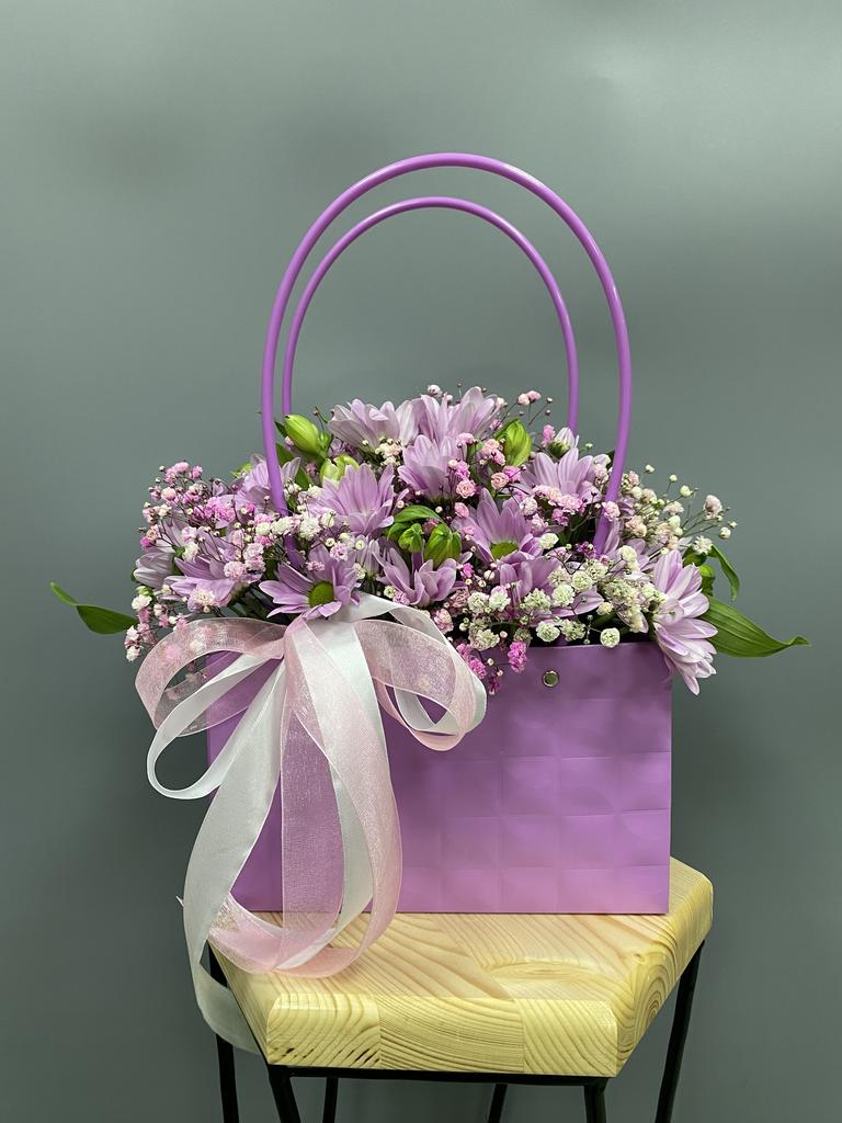 Арт. 108 Композиция в розовой сумочке