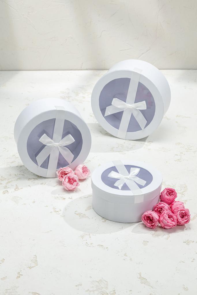 Набор боксов Круглые Мини с Прозрачной крышкой