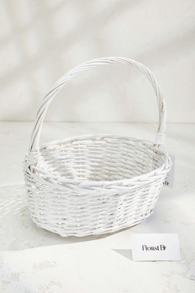 Овальная корзина - Белая