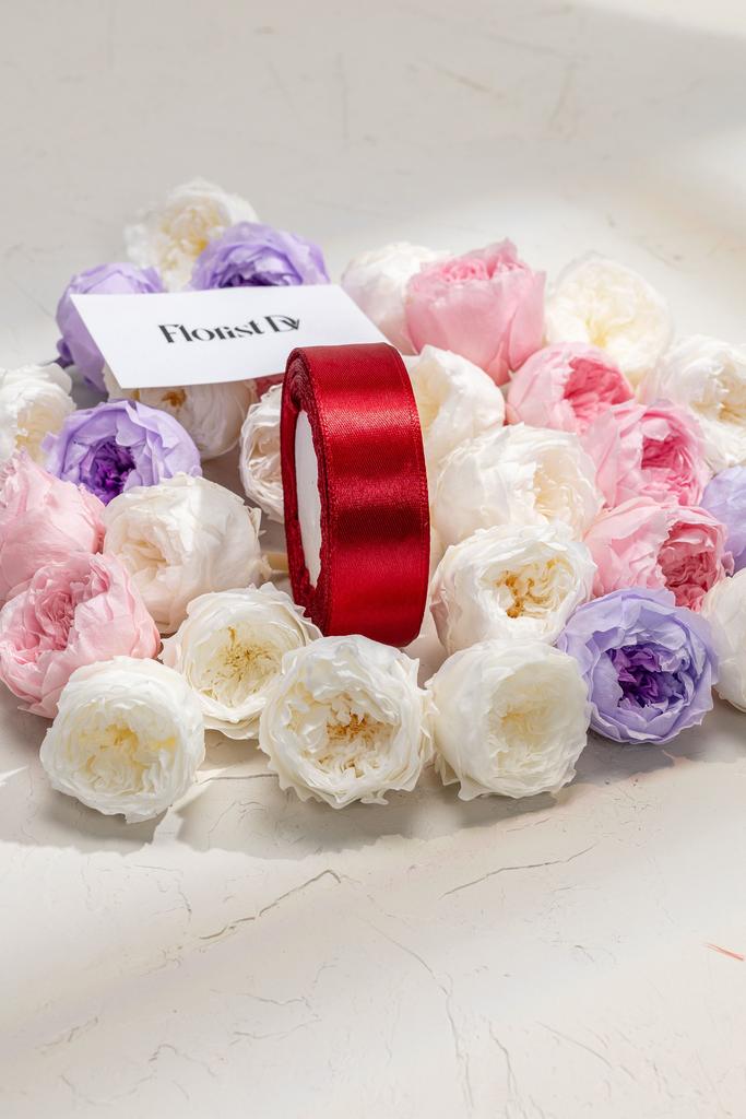 Атлас - 2,5 см - Винный (25м)