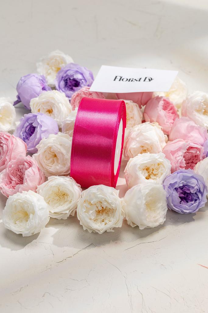 Атлас - 4 см - Малиновый (25м)