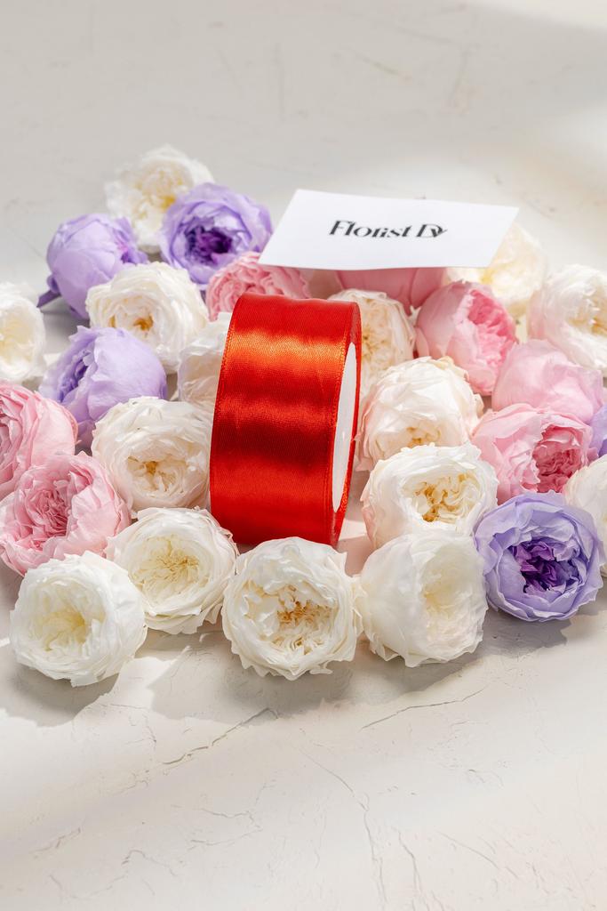 Атлас - 4 см - Красный (25м)