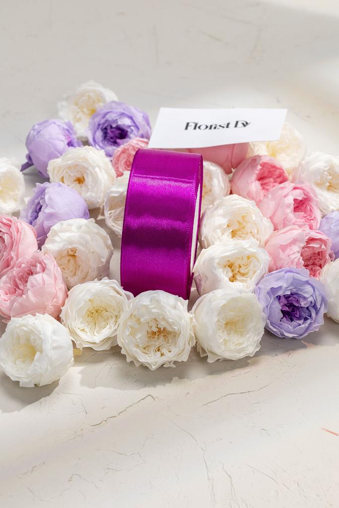 Атлас - 4 см - Сливовый (25м)