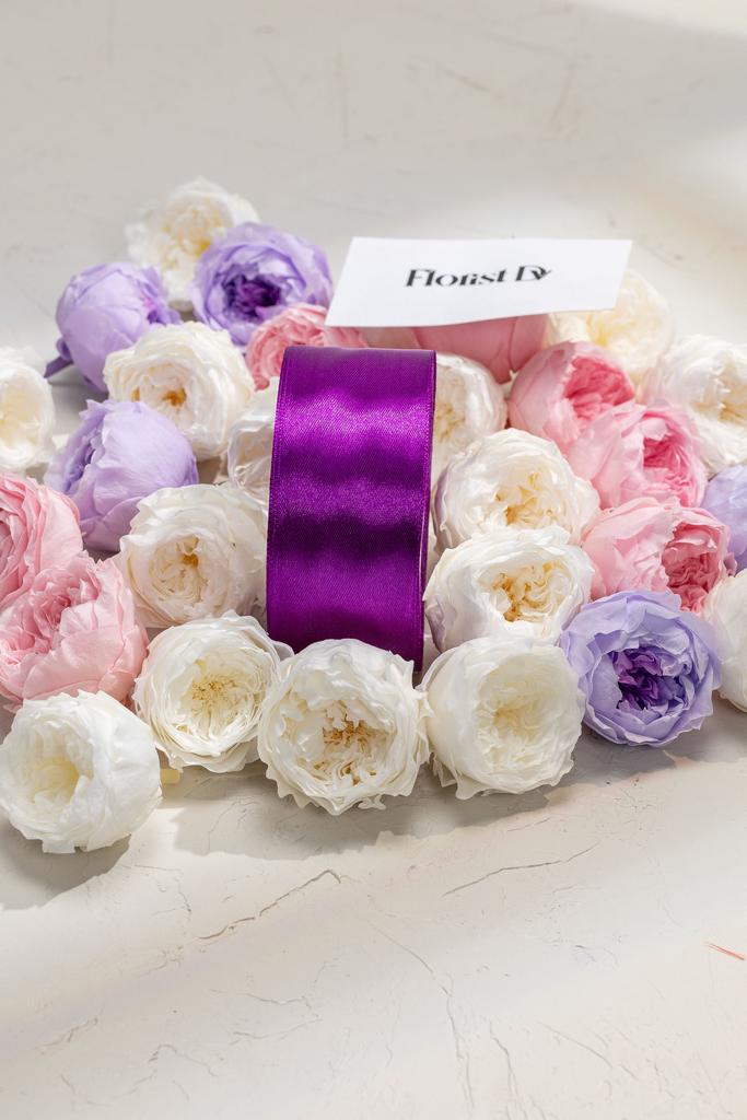 Атлас - 4 см - Фиолетовый (25м)