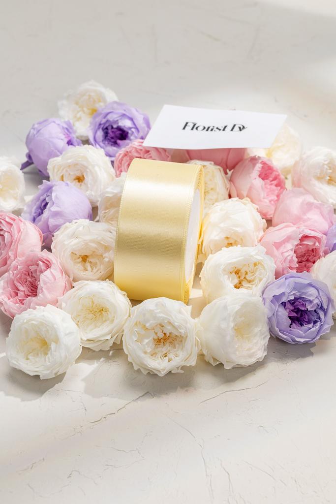 Атлас - 4 см - Бежевый (25м)