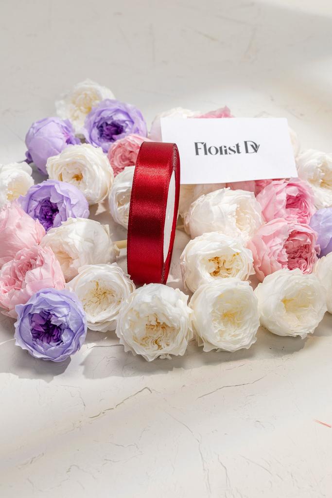 Атлас - 2 см - Винный (25м)