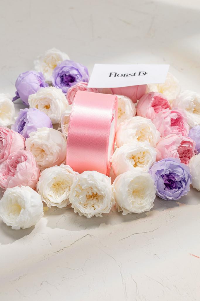 Атлас - 4 см - Светло-розовый(25м)