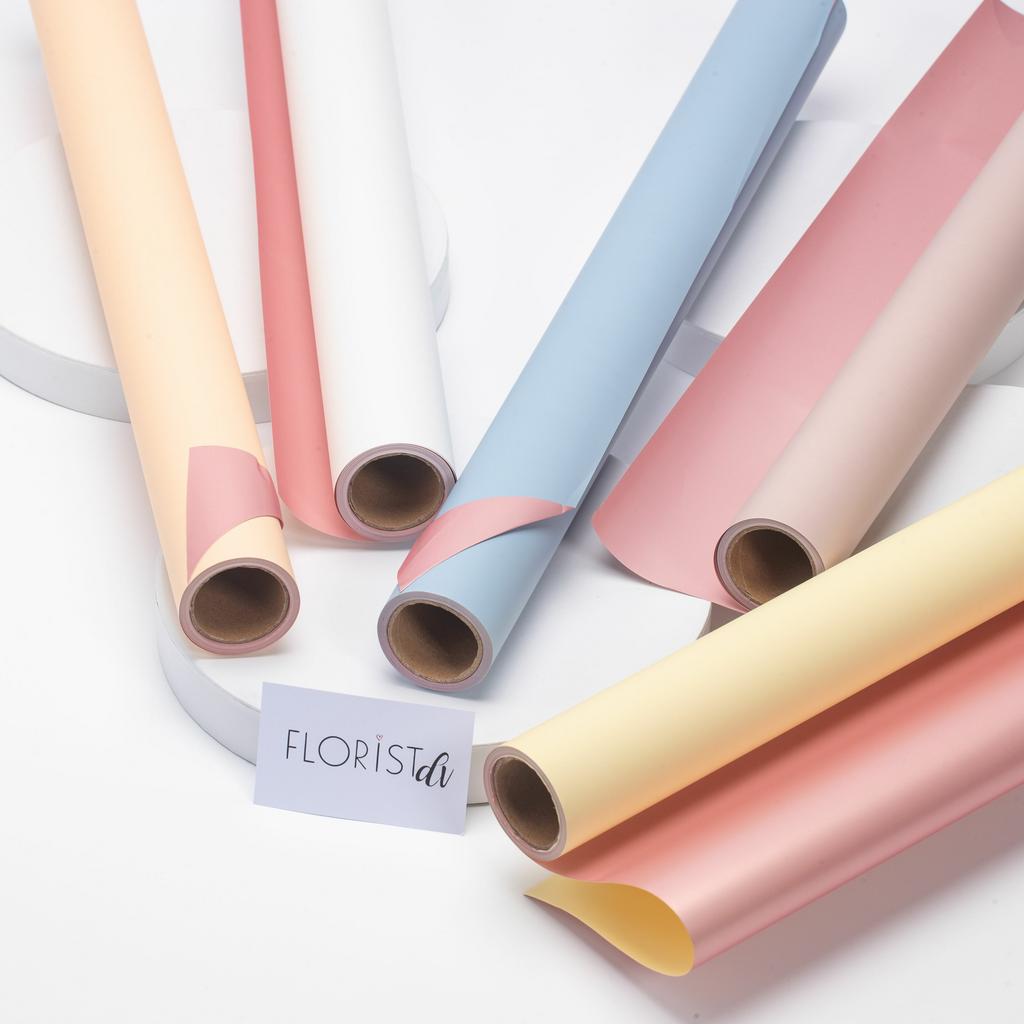 Двусторонняя пленка  РОЗОВОЕ ЗОЛОТО в рулоне