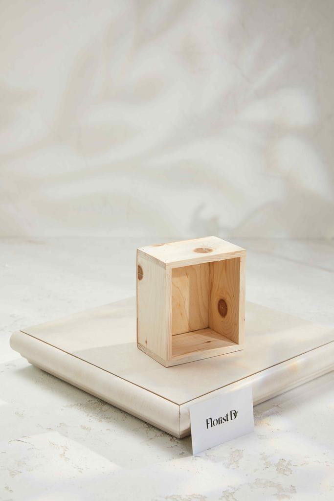 Ящик деревянный мини для ёлочки - Березовый