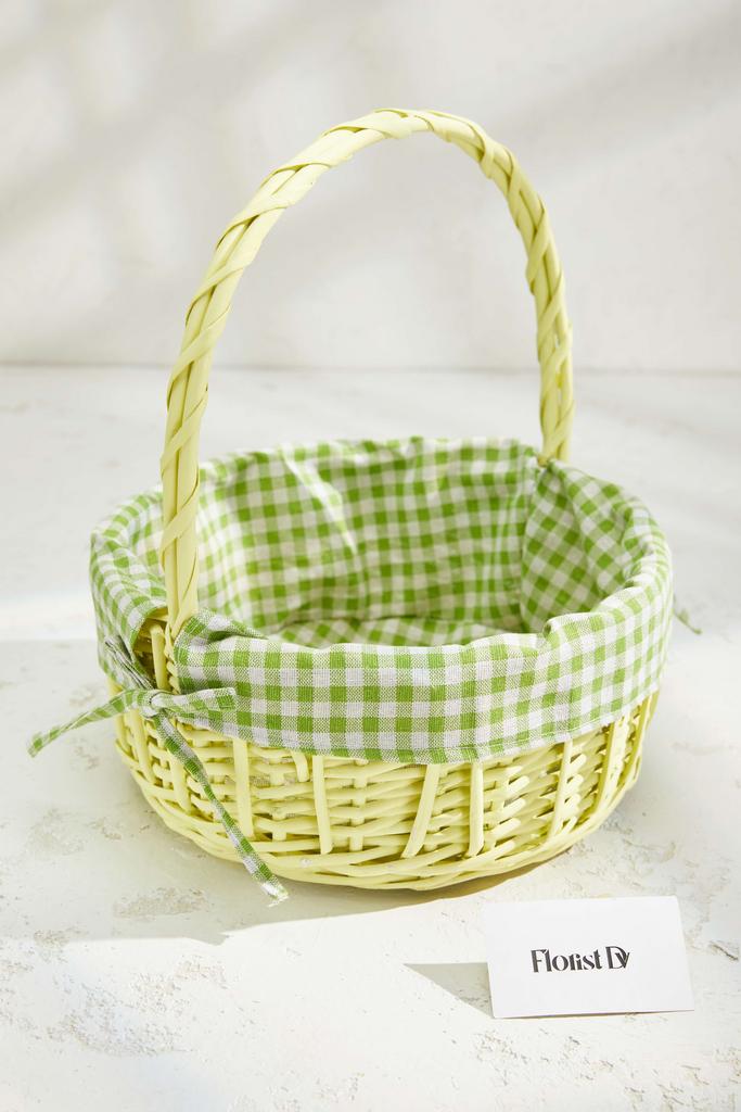 Круглая корзина - Лаймовая