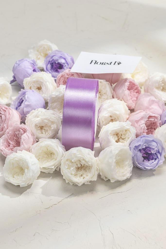 Атлас - 4 см - Сладкий-лиловый  (25м)