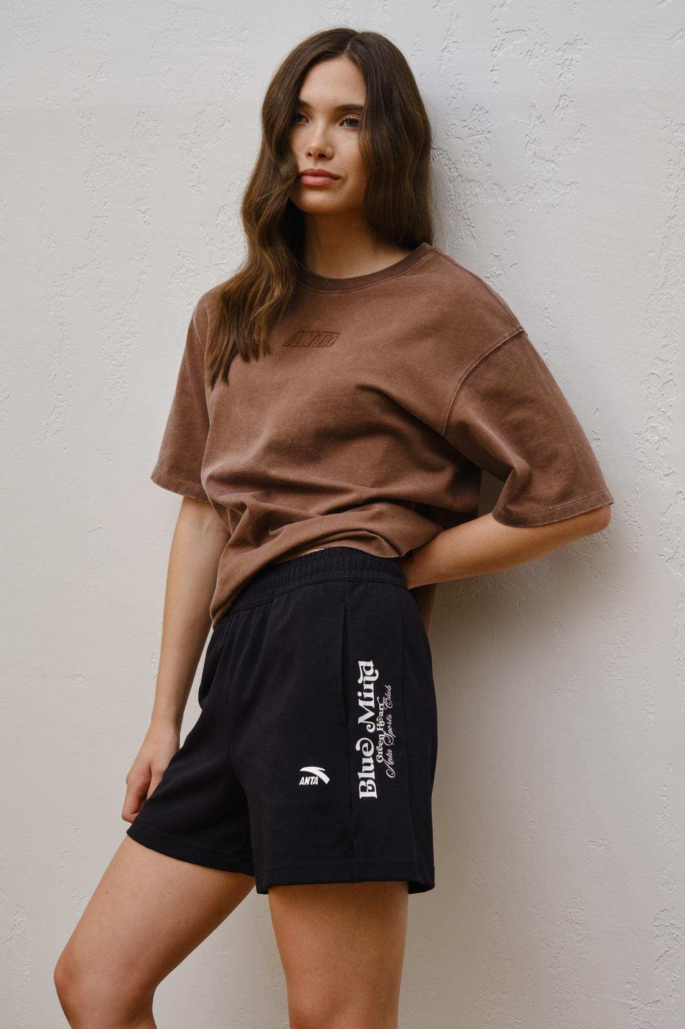 ШОРТЫ ТРИКОТАЖНЫЕ ANTA BLUE HEART GREEN MIND