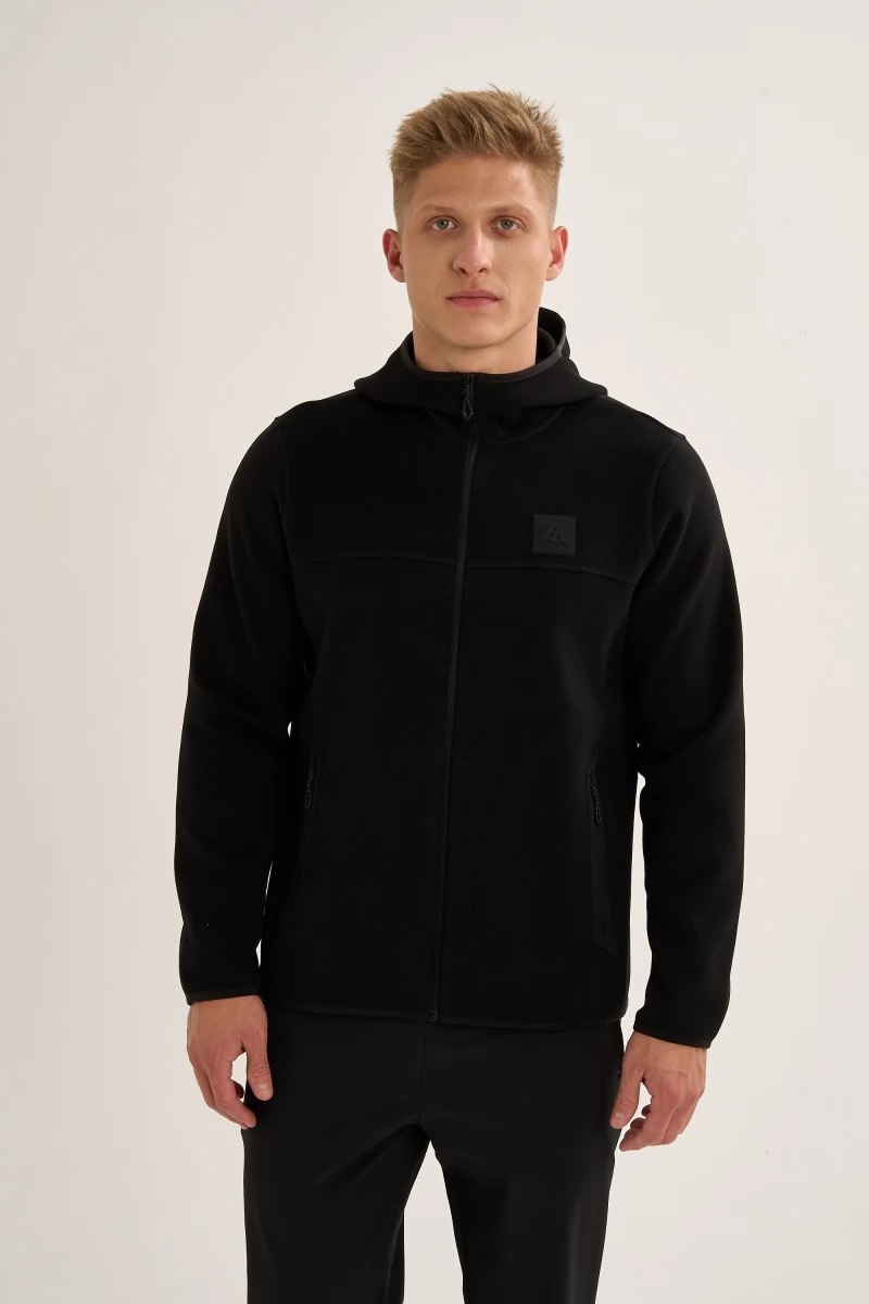 ТОЛСТОВКА НА МОЛНИИ УТЕПЛЕННАЯ ANTA FLEECE ODP HOODED KNIT TRACK TOP
