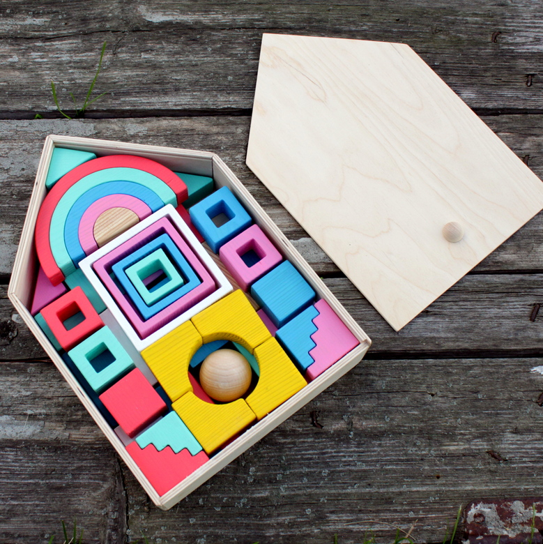 Большой набор кубиков "Зефирные цвета"