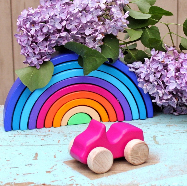 Деревянная машинка Кабриолет