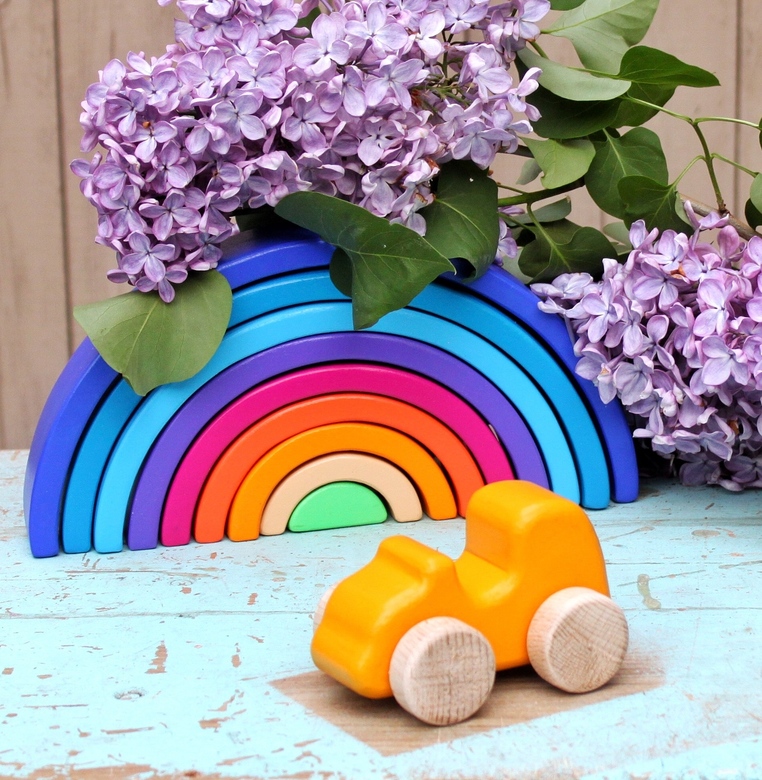 Деревянная машинка Фургончик