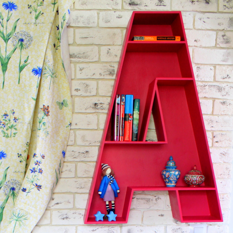 Буква -полка "А" Цвет Фуксия